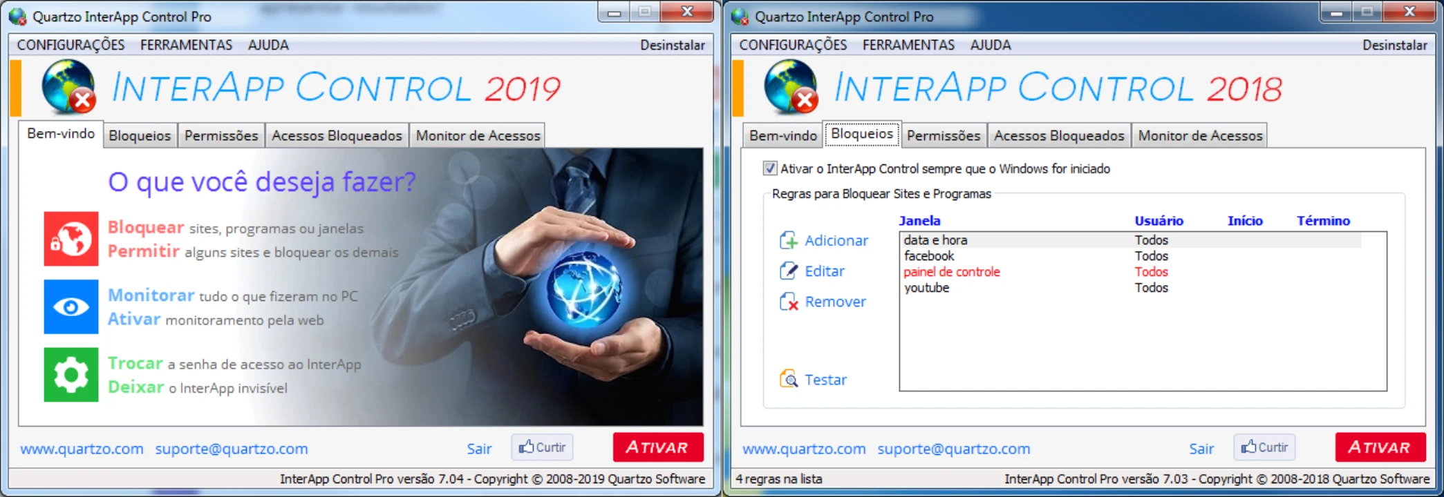 InterApp Control: Software para CONTROLE TOTAL do Uso da Internet e dos PCs  na Sua Empresa