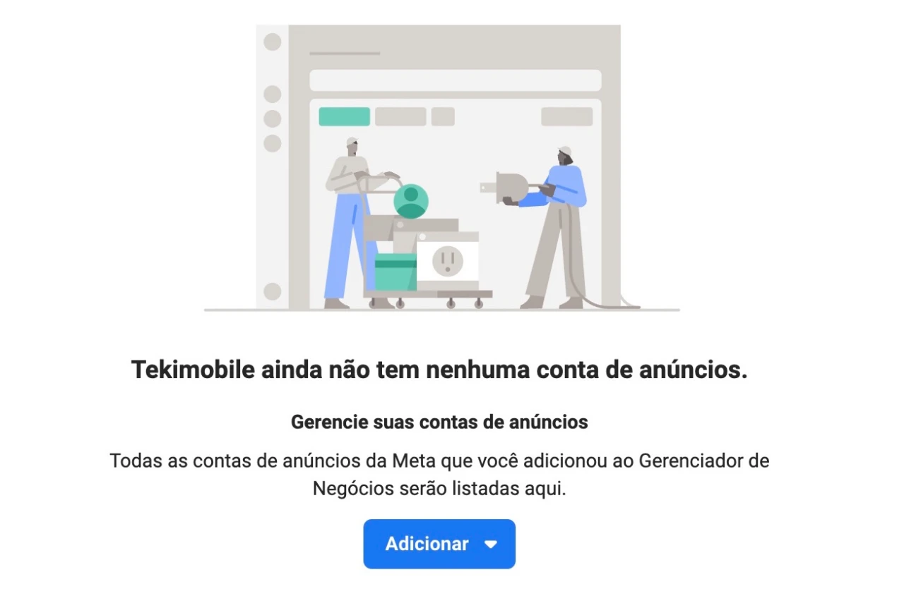 Criando uma conta de anúncios para o Gerenciador de negócios do Facebook