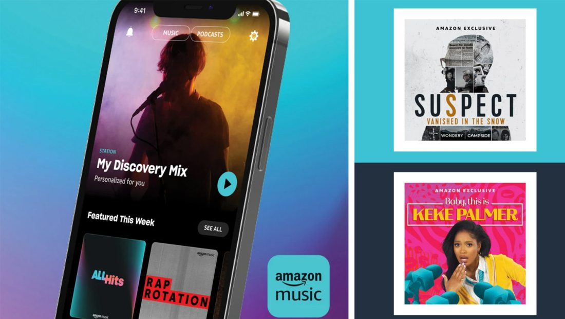 Amazon Music cresce e muda de visual