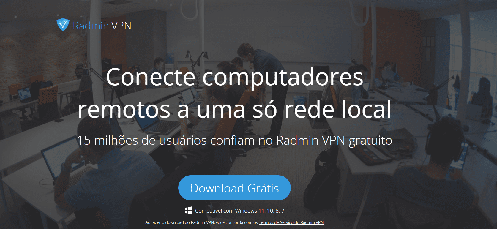 Clique em download - O que é e como usar o Radmin VPN