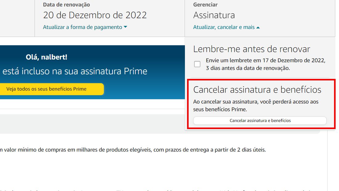 Aprenda como cancelar assinatura do Prime video