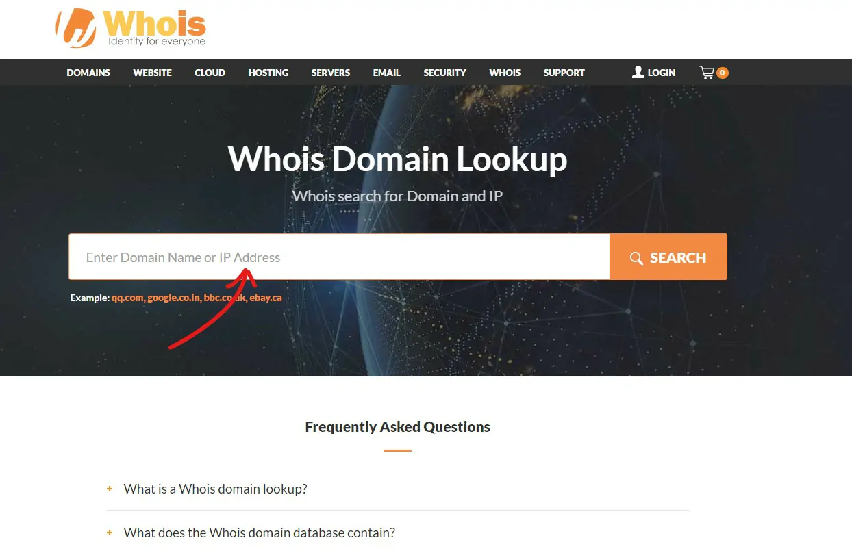 Insira o domínio aqui - Whois Como descobrir donos de domínios na internet