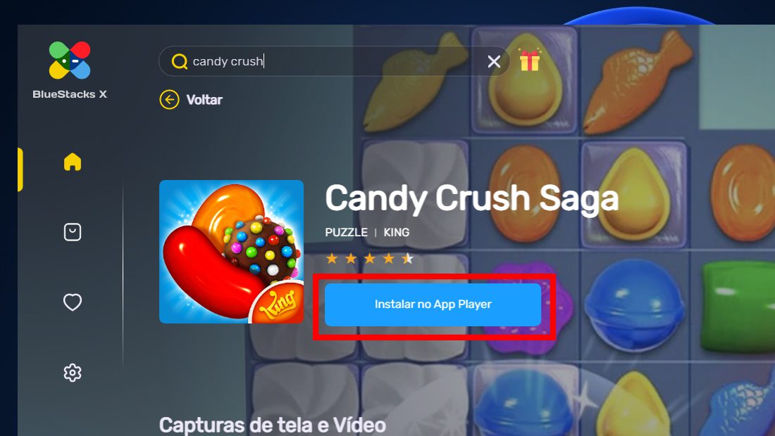 Instalar candy crush online