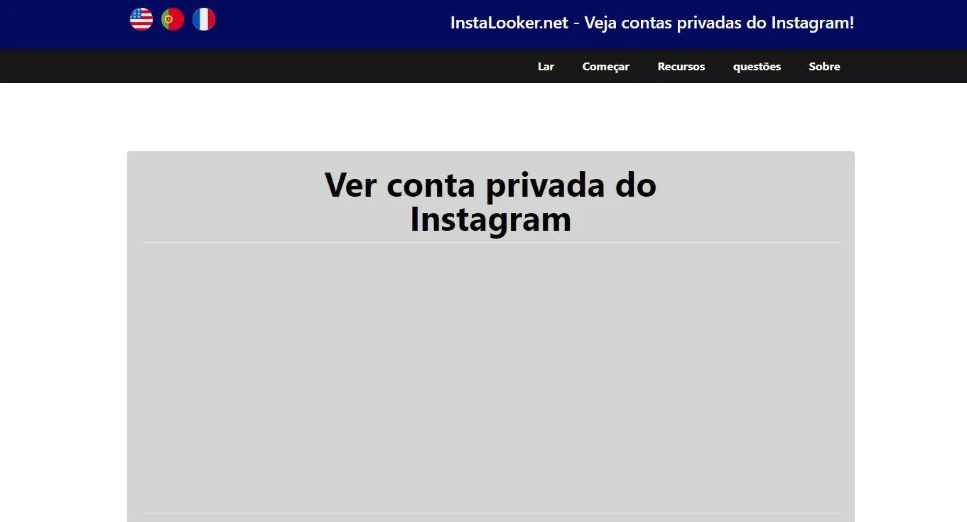 Instalooker - Como ver um perfil do Instagram privado