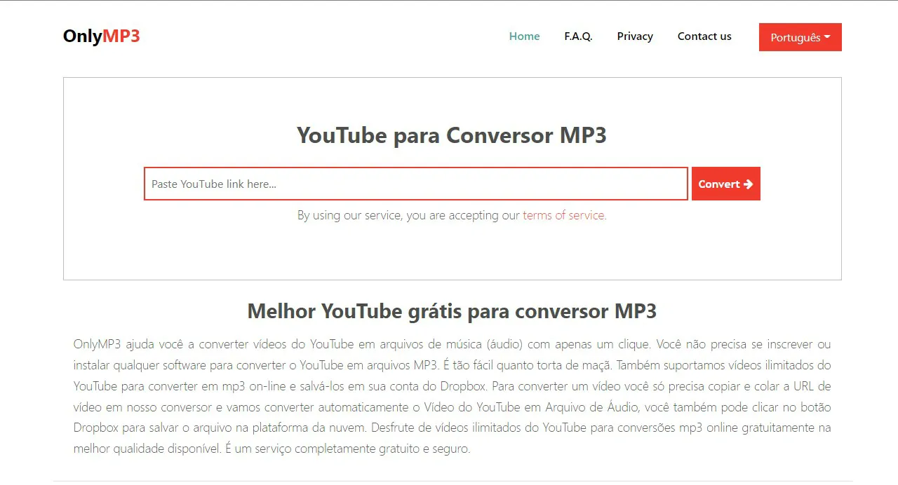 OnlyMP3 - Converter MP3