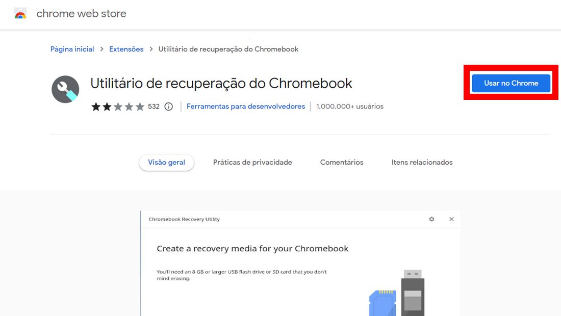 instalar chrome web store