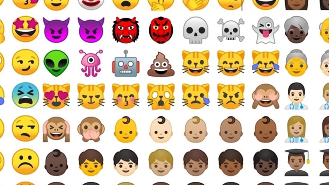 Os emojis são diversos