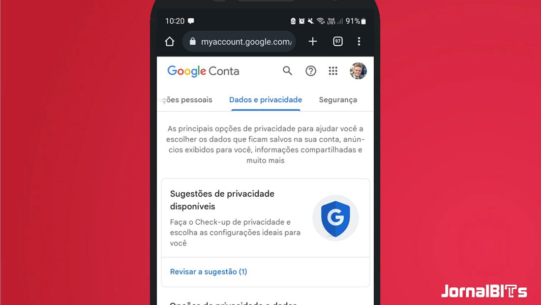 Aprenda como excluir sua conta do Google dados