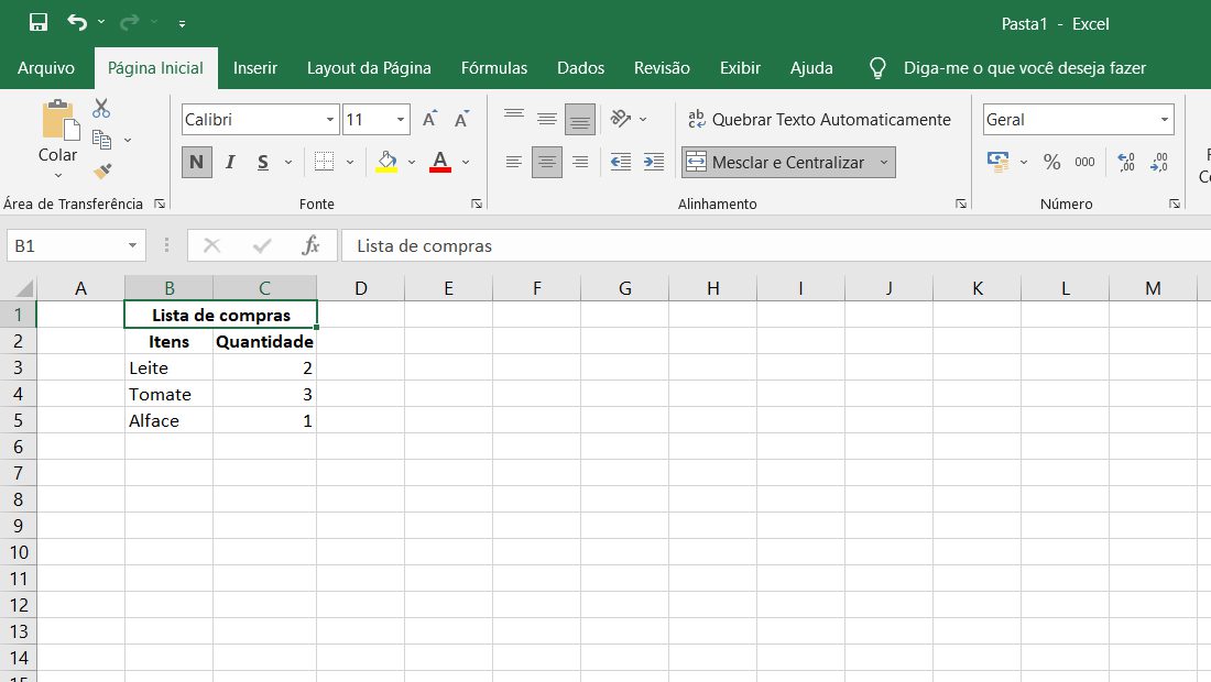 Como mesclar células de excel mesclar e centralizar