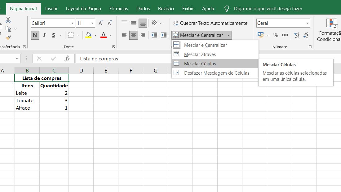 Como mesclar células do Excel de modo fácil PC e celular