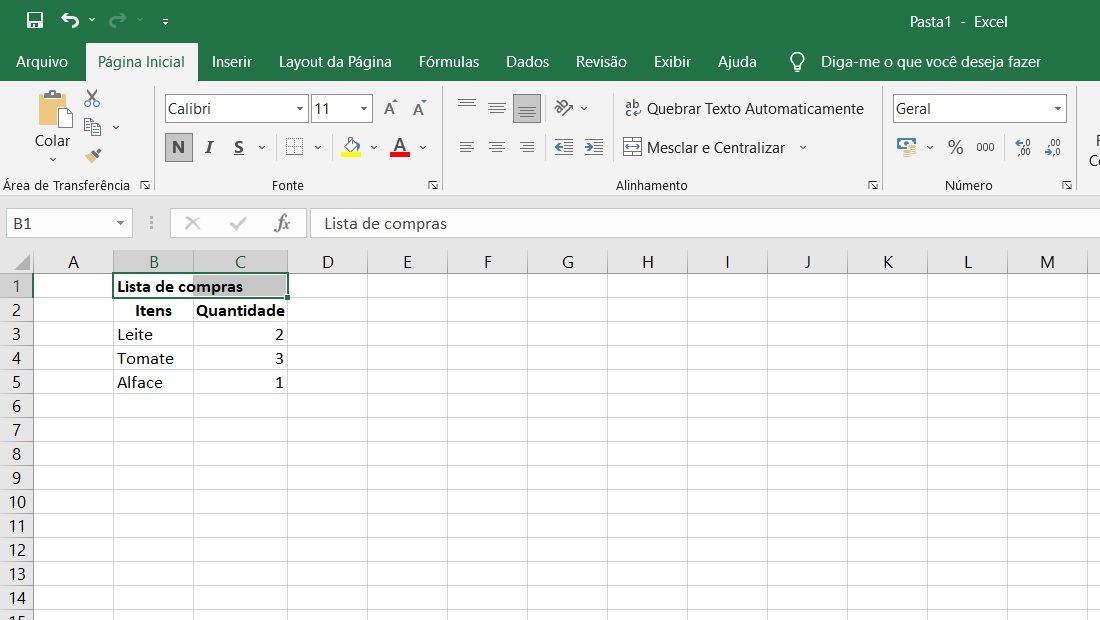 Como mesclar células de excel