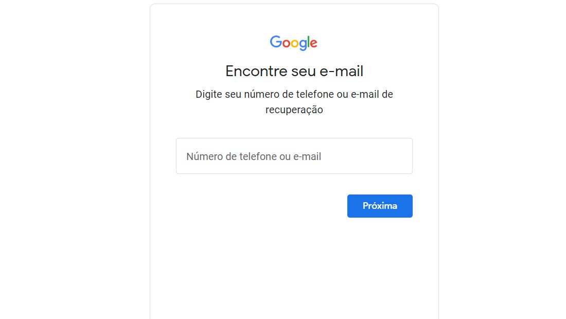 Como recuperar conta do Google dados