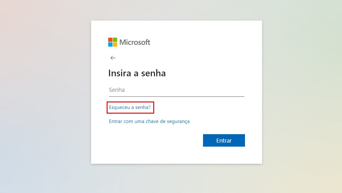 Como recuperar senha do Hotmail esqueceu a senha