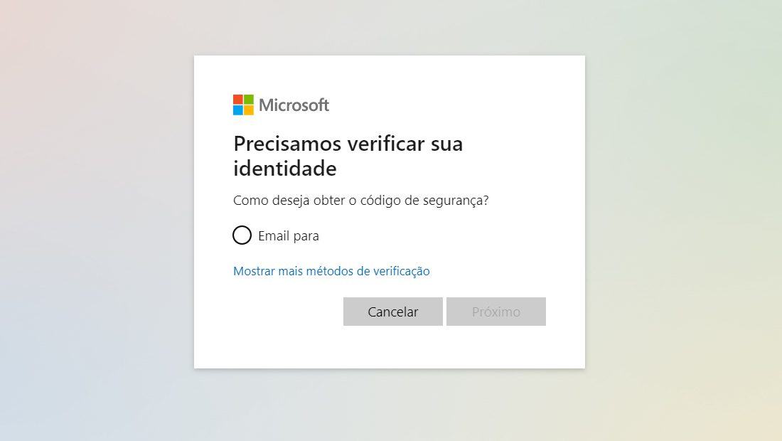 Como recuperar senha do Hotmail método de recuperação