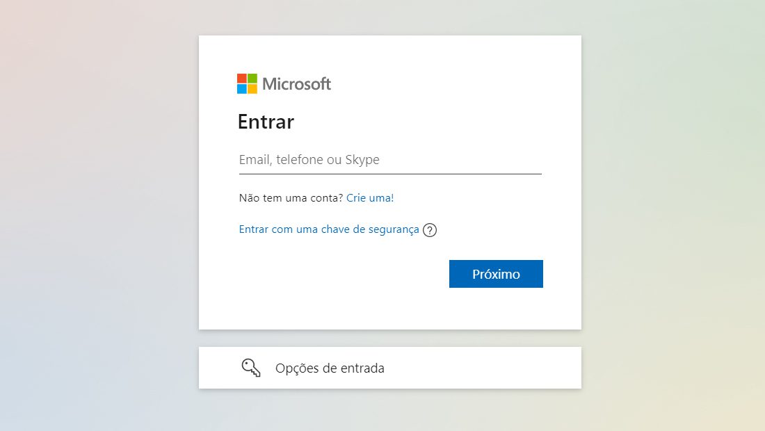 Como recuperar senha do Hotmail