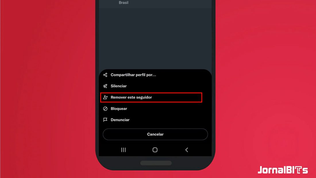 Como remover seguidores do Twitter no celular