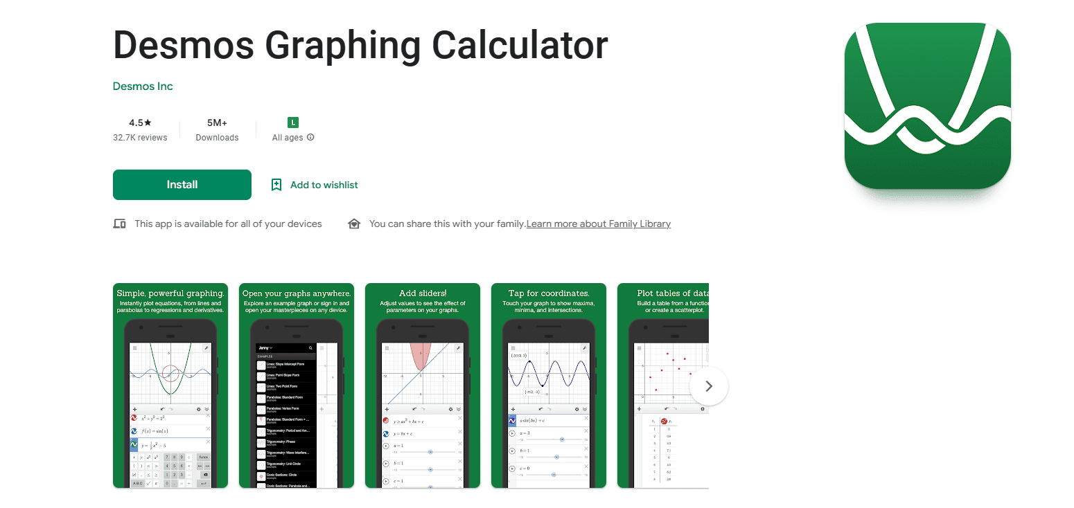 Desmos Graphing Calculator - Calculadora cientifica 9 melhores para Android e iOS