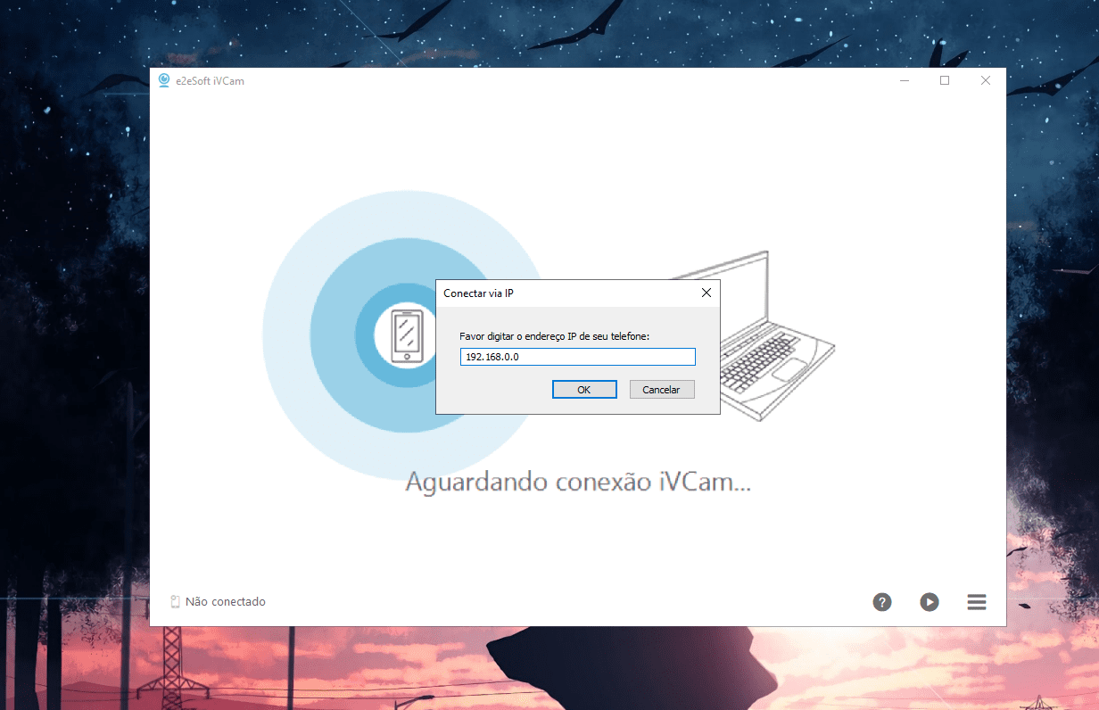 Digite o número de IP - Como instalar o IVCam no Android e iPhone