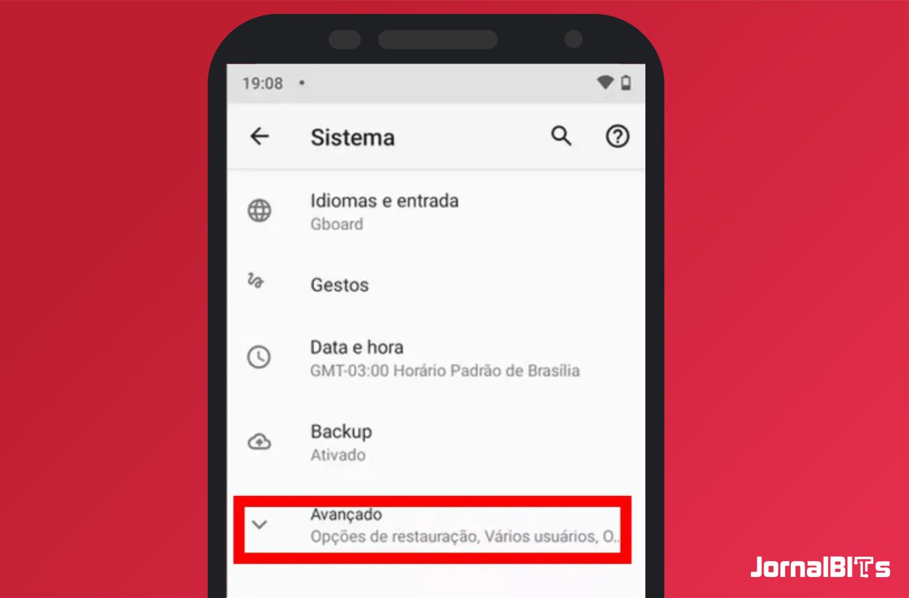 Toque em avançado - Como formatar celular Motorola [qualquer modelo]