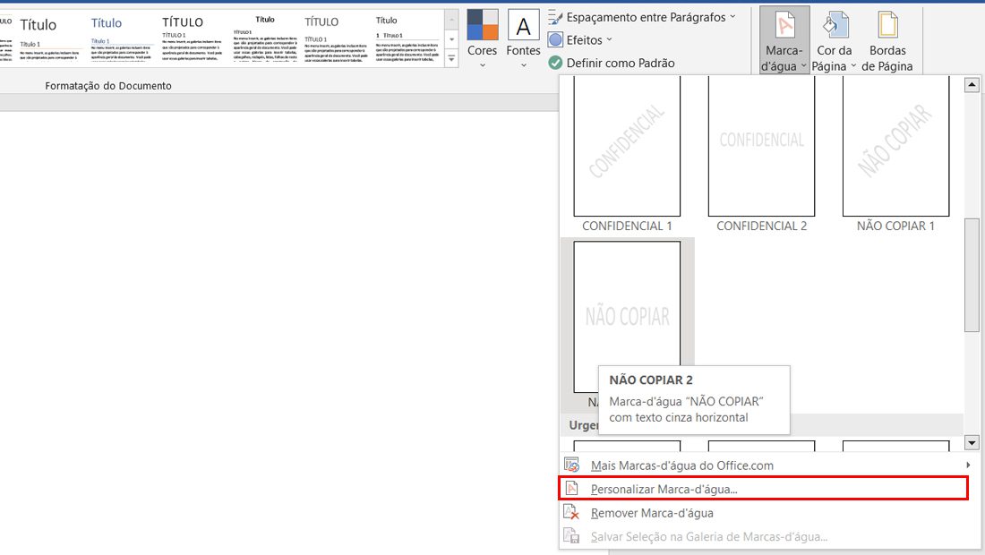 Aprenda como colocar marca d'água no Word