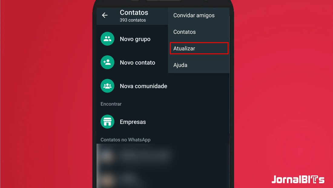Como adicionar contatos no whatsapp atualizar