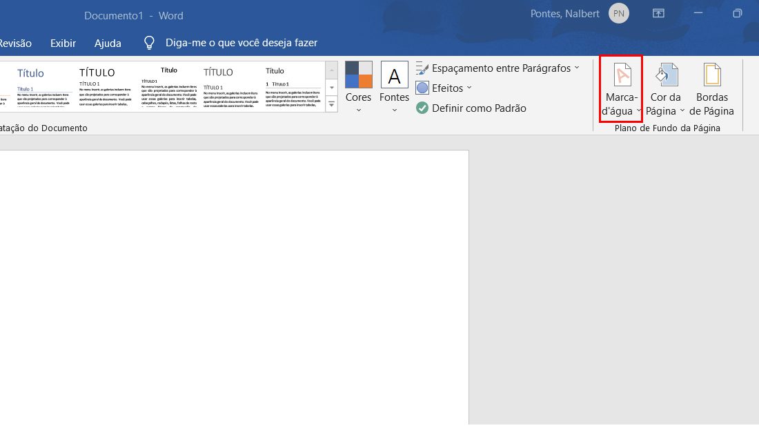 Como colocar marca d agua no Word facilmente