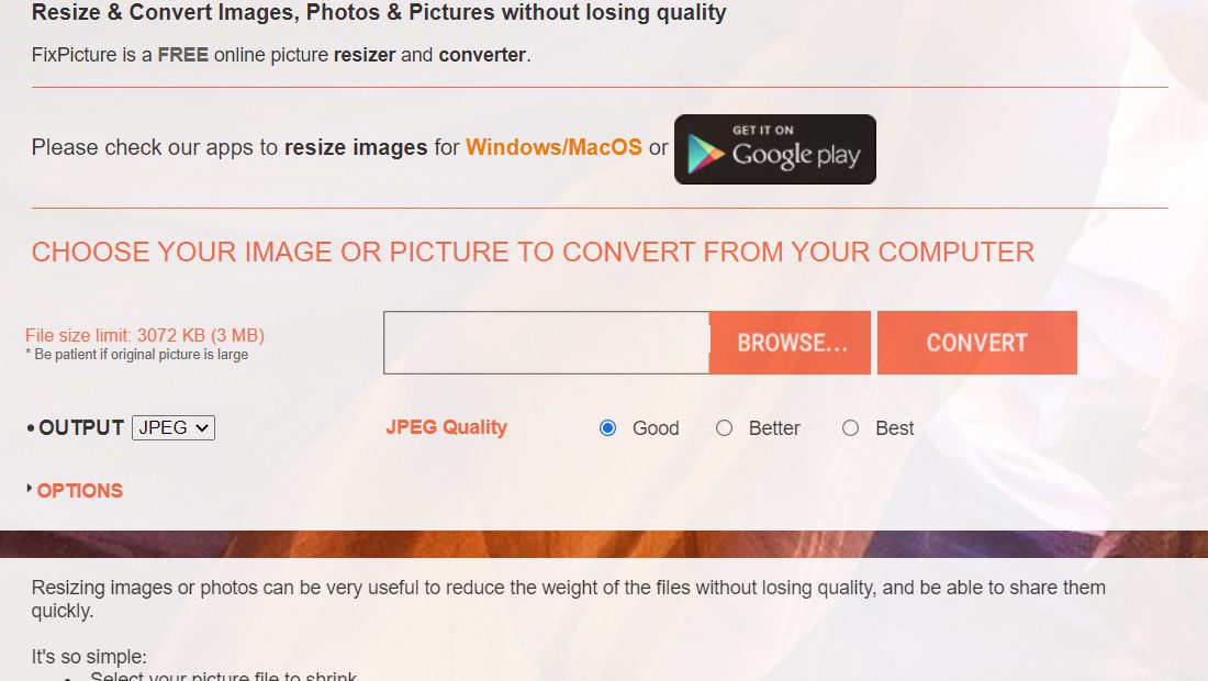 Como converter imagens HEIC para PNG interface limpa