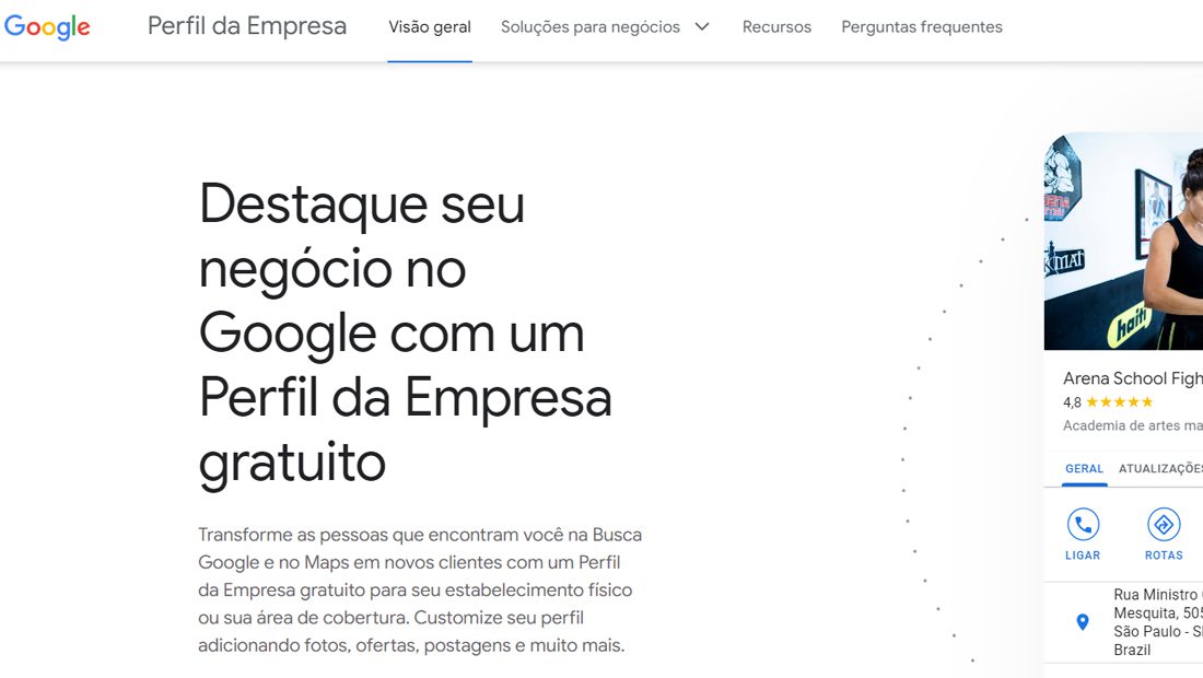 Google meu negócio cadastrar empresa