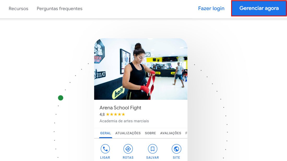 Google meu negócio gerenciar empresa