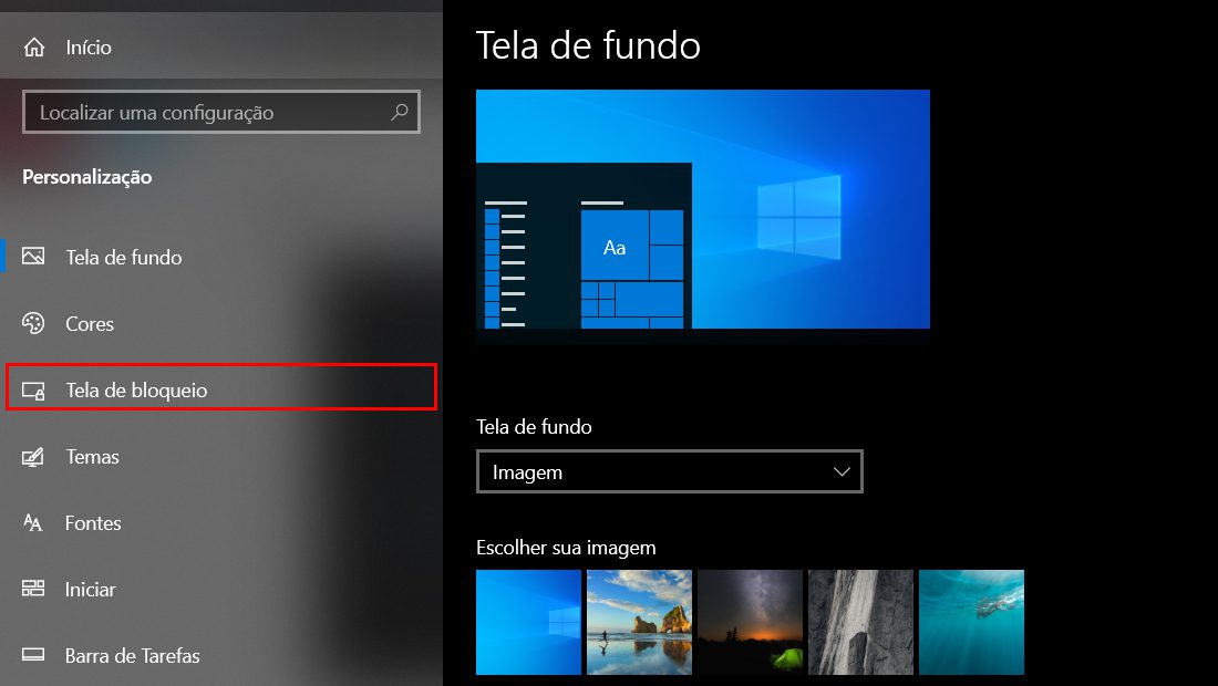 tela de bloqueio do windows 11 bloqueio