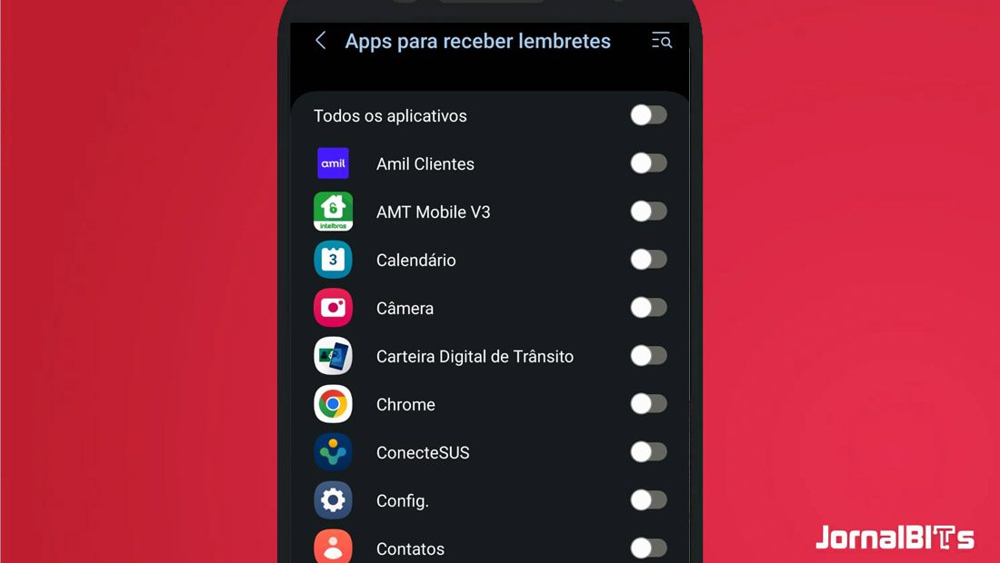 apps para receberem lembretes samsung galaxy