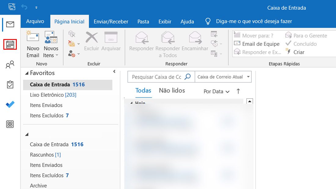 calendário windows outlook