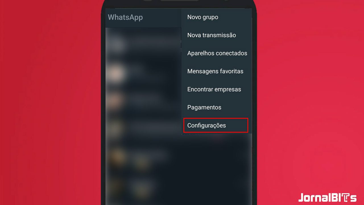 configurações android