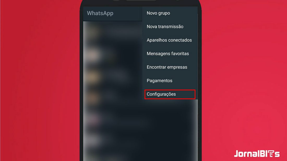 configurações android