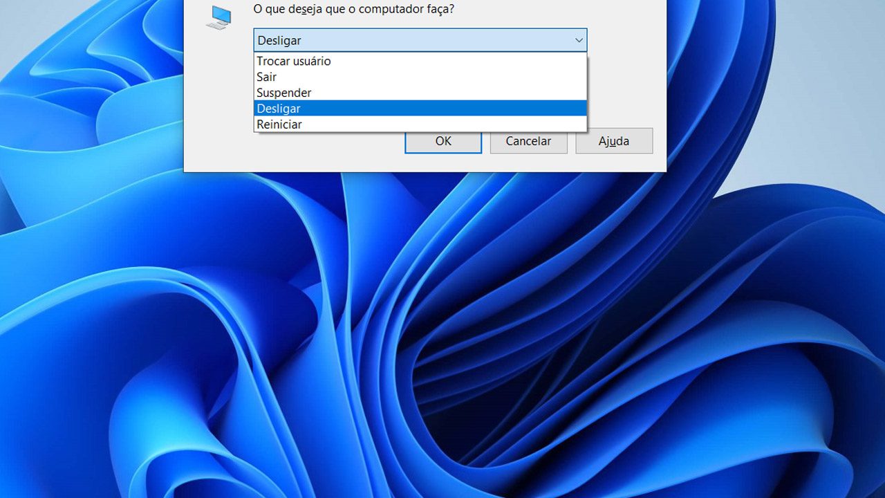 desligar windows 11