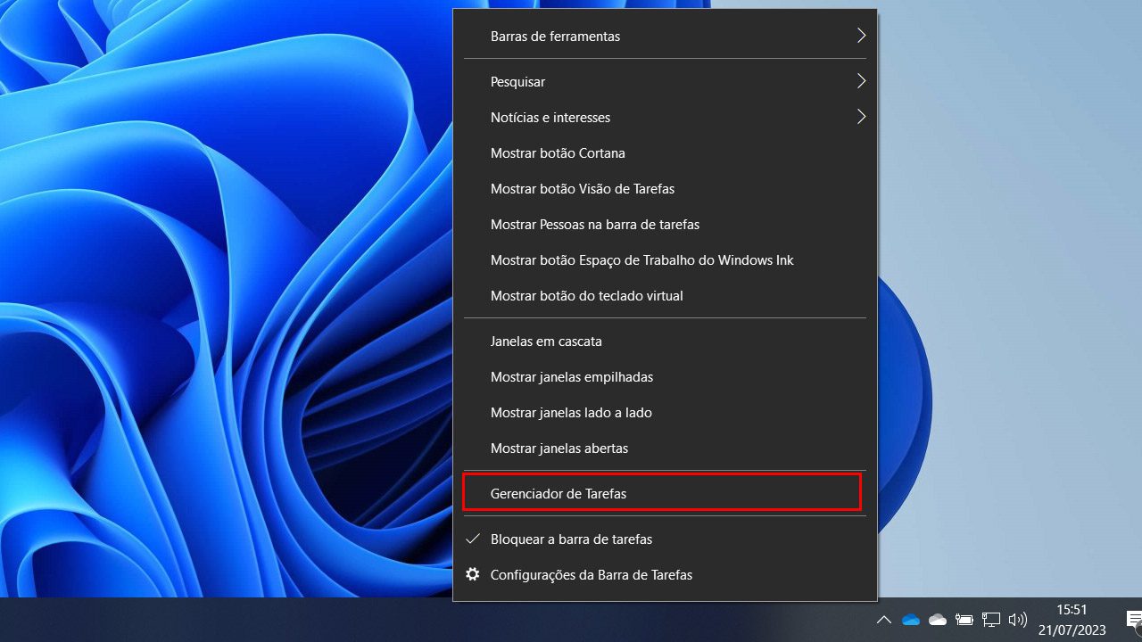 gerenciador de tarefas windows 11