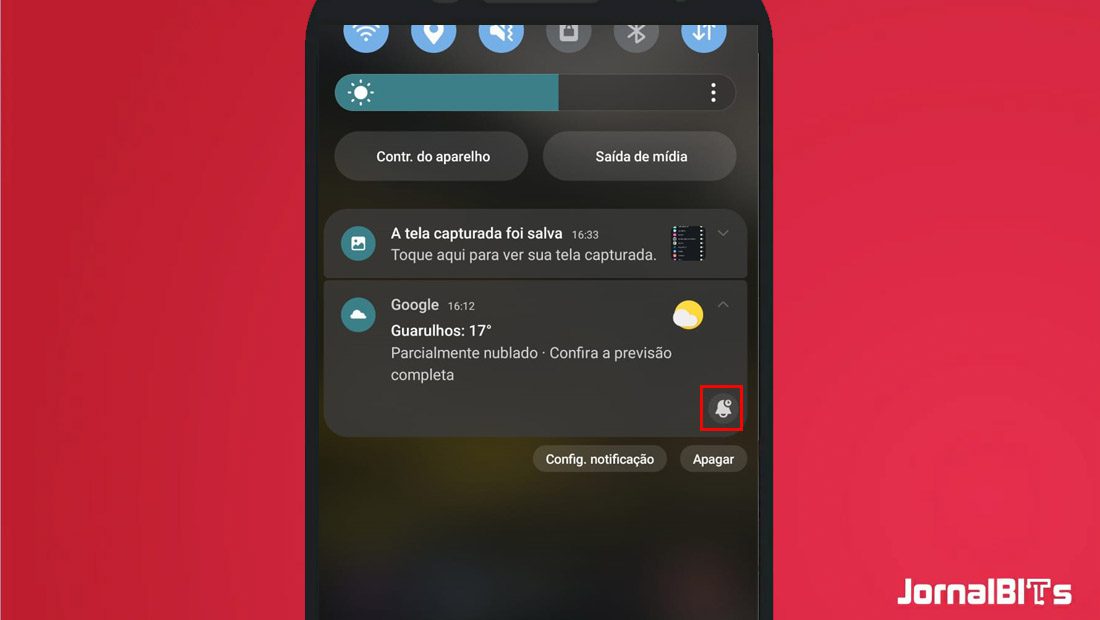 sino notificações samsung galaxy