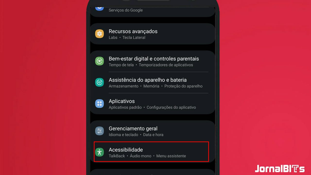 acessibilidade android