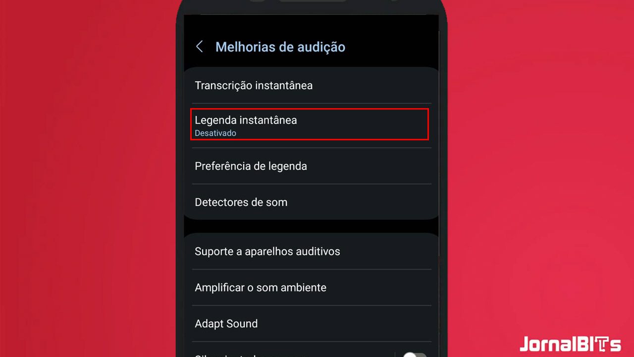 ativar legenda prime video