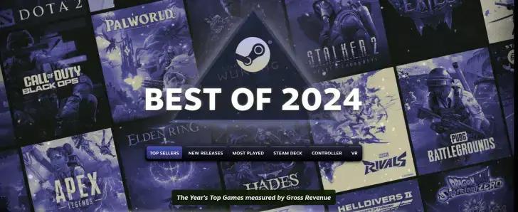 A palavra-chave com base no artigo é "Jogos mais vendidos do Steam de 2024".