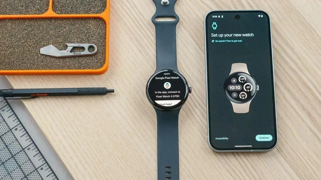 Configuração Google Pixel Watch 3.