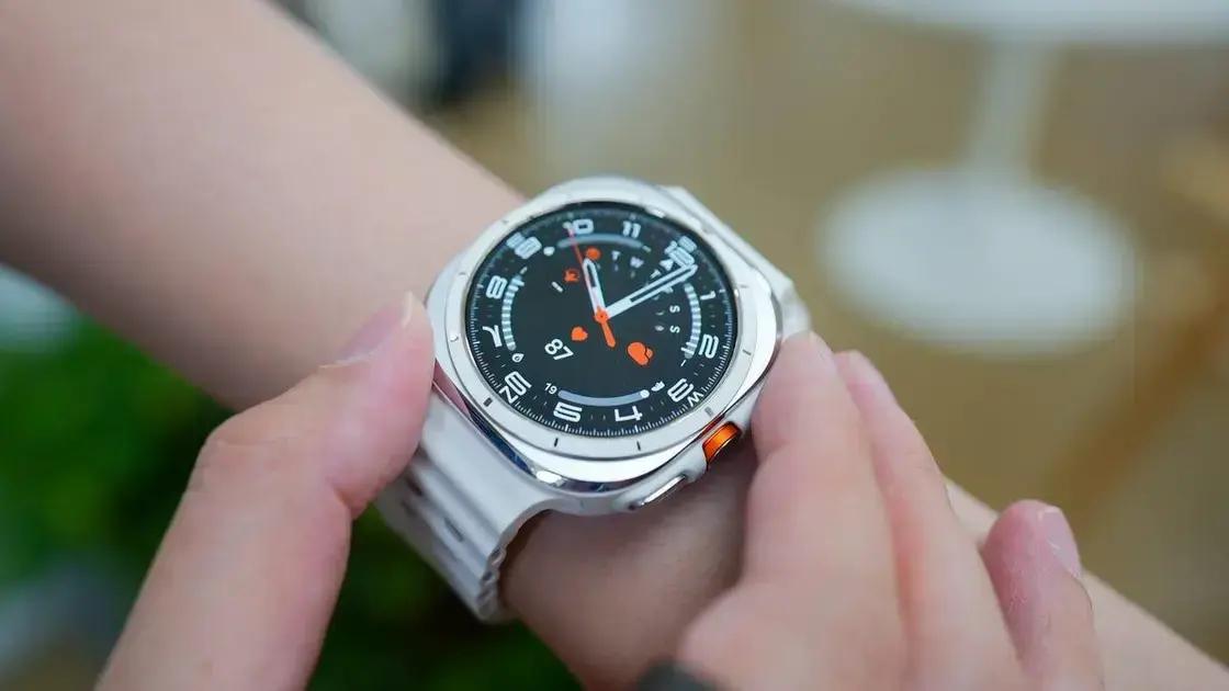 Relógio smartwatch.