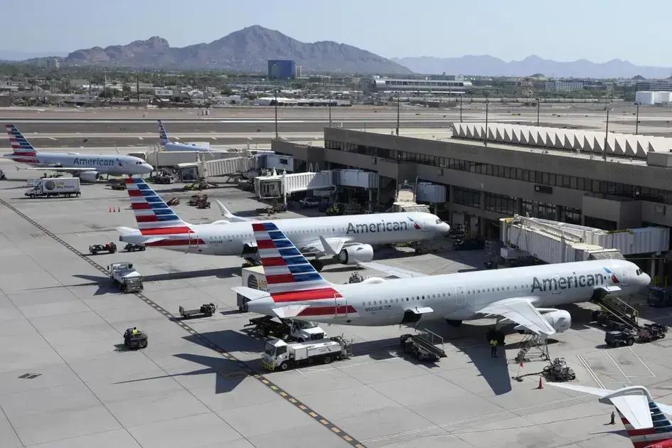 Voos da American Airlines estão parados