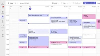 Calendário Outlook Teams