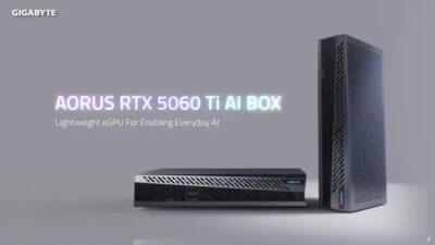 Gigabyte lança AORUS RTX 5060 Ti AI BOX eGPU com desempenho próximo ao desktop