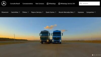 Novo site da Mercedes-Benz do Brasil reúne portfólio e melhora experiência do usuário
