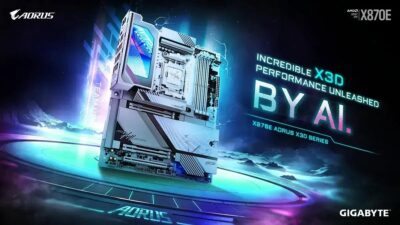 Placas-mãe Gigabyte X870E AORUS X3D trazem aumento de 25% no desempenho em jogos e suporte a memórias DDR5-9000